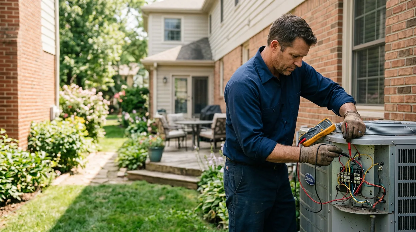 HVAC technician working near Falls Creek, PA